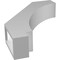 Ekena Millwork 3-in. W x 12-in. D x 16-in. H Imperial Architectural Grade PVC Knee Brace BRCP03X12X16IMP - alternate 4